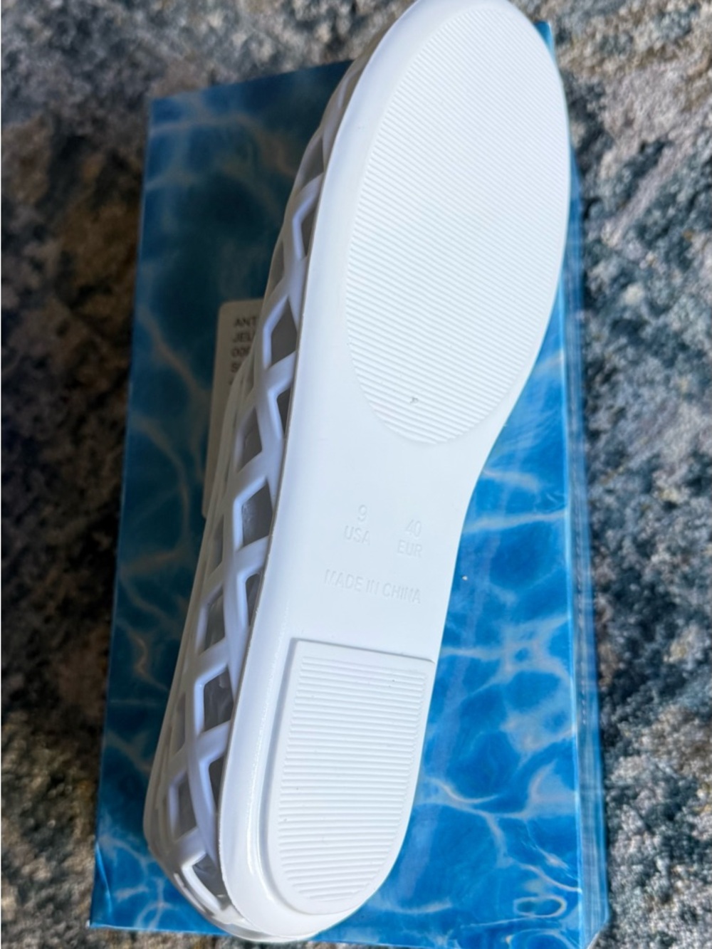 Jeffrey Campbell White Lattice Slip-On Flats - Picture 4 of 7